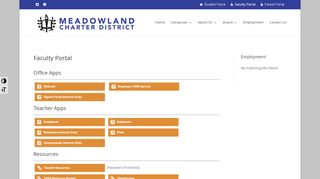 
                            4. Faculty Portal | Meadowland Charter District