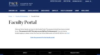 
                            2. Faculty Portal | Pace Law School