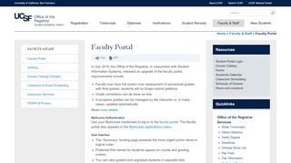 
                            5. Faculty Portal | UCSF Registrar