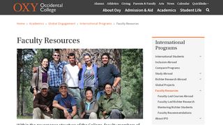 
                            4. Faculty Resources | Occidental College