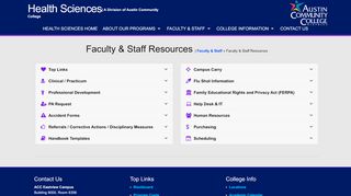 
                            4. Faculty & Staff Resources - Austin Community College