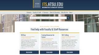 
                            2. Faculty & Staff Resources : Information Technology Services – ATSU