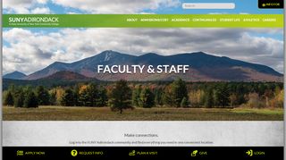 
                            8. Faculty & Staff | SUNY Adirondack