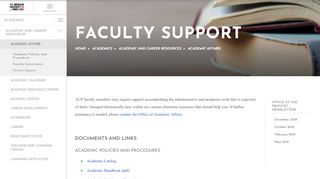 
                            2. Faculty Support | The American University of Paris