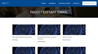 
                            3. Faculty/Staff Email — JWU IT