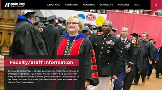 
                            8. Faculty/Staff Information - Austin Peay State University