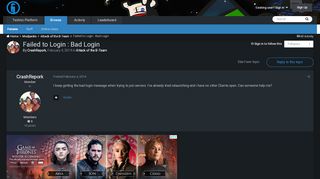 
                            10. Failed to Login : Bad Login - Attack of the B-Team ...