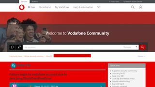 
                            9. Failure login to vodafone account due to java.lang ...