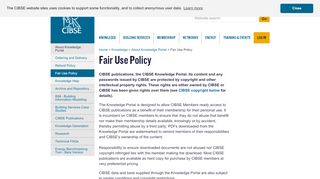 
                            5. Fair Use Policy - CIBSE