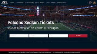 
                            10. Falcons Season Tickets - Mercedes Benz Stadium