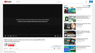 
                            4. Falha no login: Access Token can not be null or ... - YouTube
