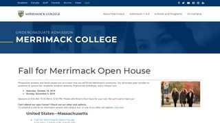 
                            8. Fall for Merrimack Open House - Merrimack College