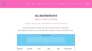 
                            5. Fall Registration - Wesley Chapel — Steps N Motion