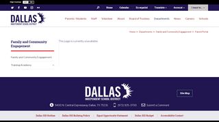 
                            1. Family and Community Engagement / Parent Portal - Dallas ISD