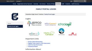 
                            10. Family Portal logins - Columbine High School