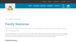 
                            1. Family Resources - Rosemount-Apple Valley-Eagan ISD 196