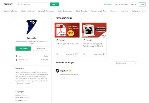 
                            5. fantagile | Fiverr