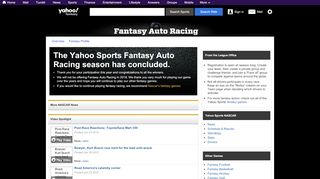 
                            9. Fantasy Auto Racing | Yahoo! Sports