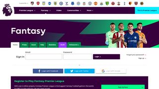 
                            10. Fantasy Premier League, Official Fantasy Football Game of the ...