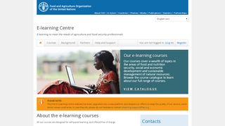 
                            10. FAO E-Learning Centre