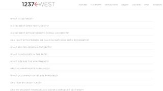 
                            2. FAQ - 1237 West