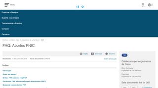 
                            3. FAQ: Abortos FNIC - Cisco