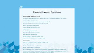 
                            6. FAQ about using the Participant Portal - test1.mykplan.com