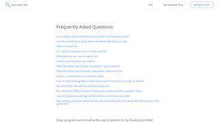 
                            2. FAQ - Account Kit