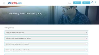 
                            2. FAQ - Affin Online