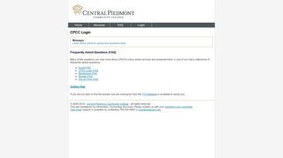 
                            4. FAQ - CPCC Login - Central Piedmont Community College