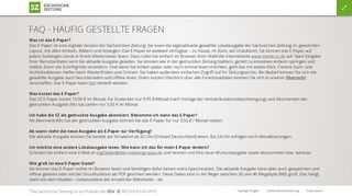 
                            9. FAQ - E-Paper der Sächsischen Zeitung