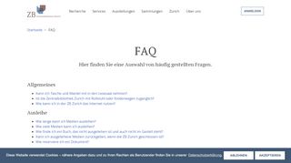 
                            2. FAQ einzelne Seiten - Zentralbibliothek Zürich