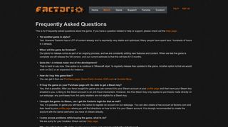 
                            1. FAQ | Factorio