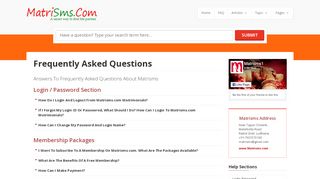 
                            6. FAQ - Frequently Asked Questions and Help Section - Matrisms