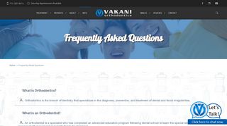 
                            7. FAQ | Frequently Asked Questions | Vakani Orthodontics