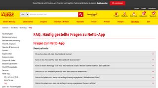 
                            9. FAQ. Häufig gestellte Fragen zu Netto-App - netto-online.de