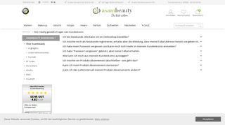 
                            2. FAQ: Häufig gestellte Fragen zum Kundenkonto - asambeauty