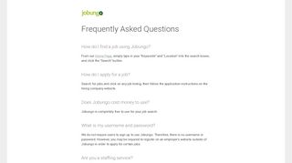 
                            4. FAQ | Jobungo.com