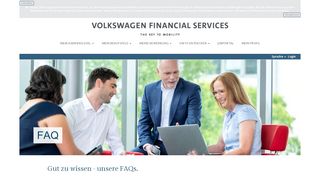 
                            2. FAQ - Karriere bei der Volkswagen Financial Services