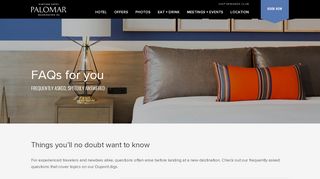 
                            9. FAQ | Kimpton Hotel Palomar Washington DC