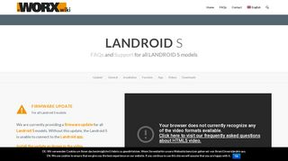 
                            7. FAQ Landroid S - WORXwiki - Worx Maintenance