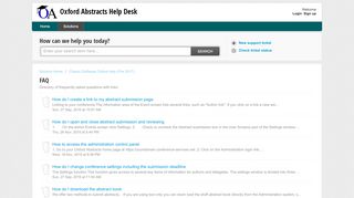
                            3. FAQ : Oxford Abstracts Help Desk