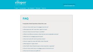 
                            9. FAQ - Pacific Union Financial