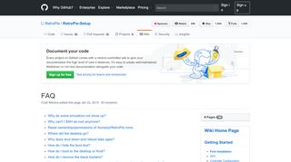 
                            3. FAQ · RetroPie/RetroPie-Setup Wiki · GitHub