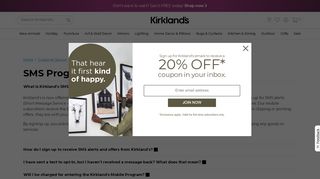 
                            1. FAQ-SMS | Kirklands