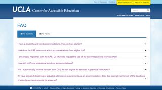 
                            8. FAQ - UCLA Center for Accessible Education