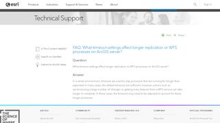 
                            5. FAQ: What timeout settings affect longer replication or WFS ...