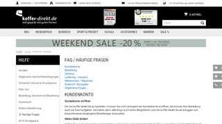 
                            4. FAQ/Häufige Fragen - koffer-direkt.de