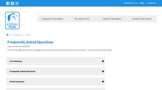 
                            10. FAQs - Adrian Flux Customers