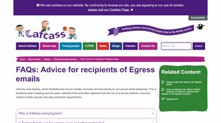 
                            4. FAQs: Advice for recipients of Egress emails - Cafcass - Children and ...